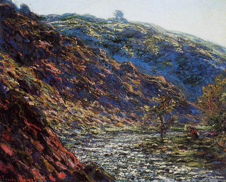 老树，小溪谷 The Old Tree, Gorge of the Petite Creuse (1889)，克劳德·莫奈