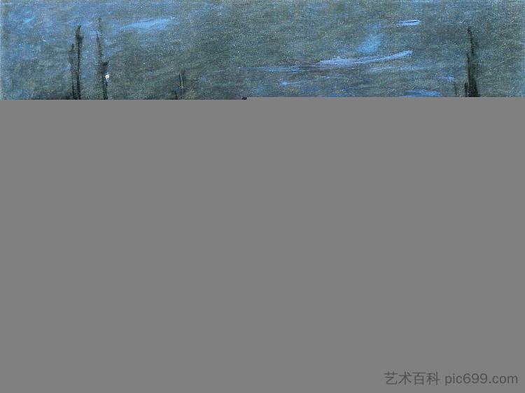 勒阿弗尔港,夜景效应 The Port of Le Havre, Night Effect (1873),克劳德·莫奈