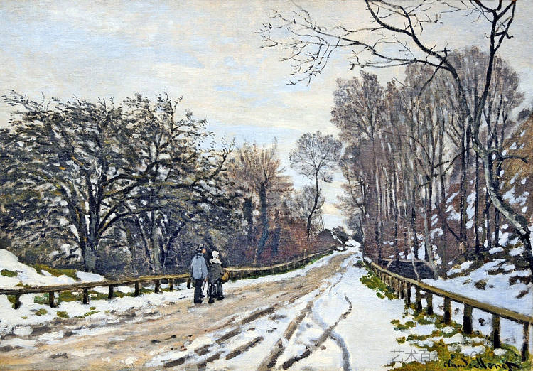 通往圣西缅农场之路 The Road to the Farm of Saint-Simeon (1867),克劳德·莫奈