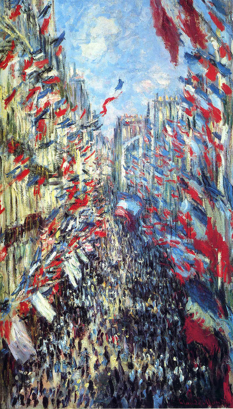 蒙托格伊街,巴黎 The Rue Montorgueil, Paris (1878),克劳德·莫奈