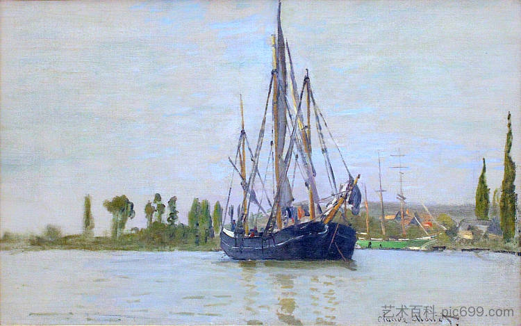 帆船 The Sailing Boat (1871),克劳德·莫奈