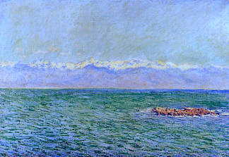 大海和阿尔卑斯山 The Sea and the Alps (1888)，克劳德·莫奈