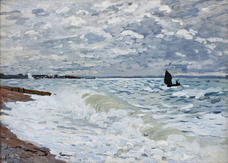 圣阿德烈斯的大海 The Sea at Saint-Adresse (1868)，克劳德·莫奈