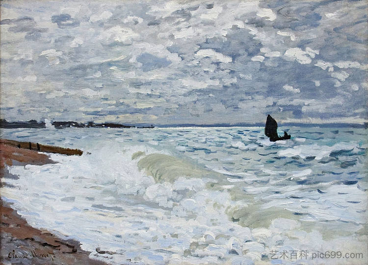 圣阿德烈斯的大海 The Sea at Saint-Adresse (1868)，克劳德·莫奈