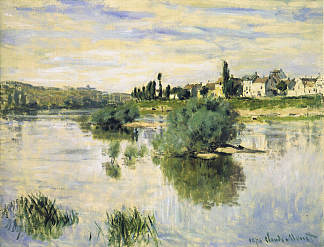 拉瓦库尔的塞纳河 The Seine at Lavacourt (1878)，克劳德·莫奈