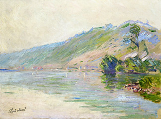 The Seine at Port-Villes, Clear Weather The Seine at Port-Villes, Clear Weather (1894)，克劳德·莫奈