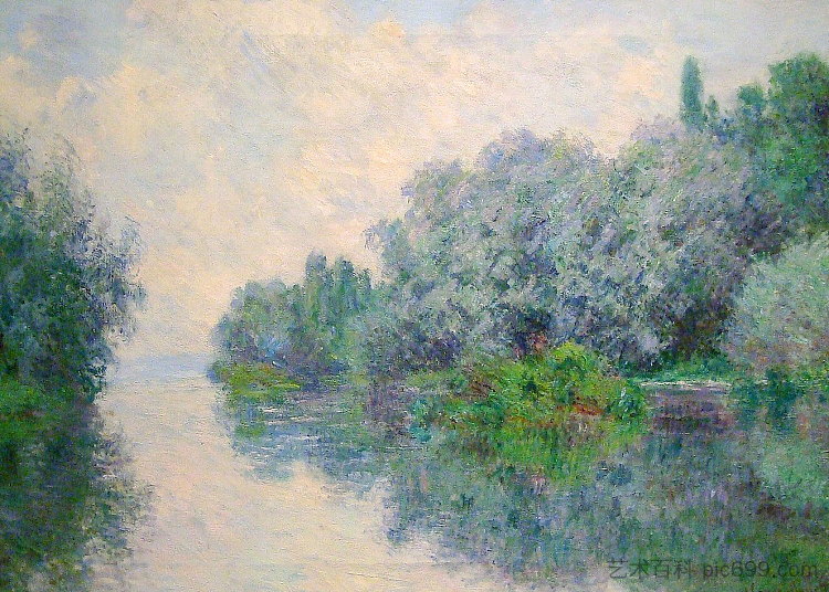 你们是他的近邻 The Seine near Giverny (1885)，克劳德·莫奈