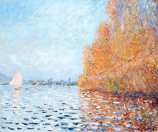 阿让特伊的塞纳河 The Seine at Argenteuil (1873)，克劳德·莫奈