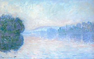 弗农附近的锡耶纳 The Siene near Vernon (1894)，克劳德·莫奈
