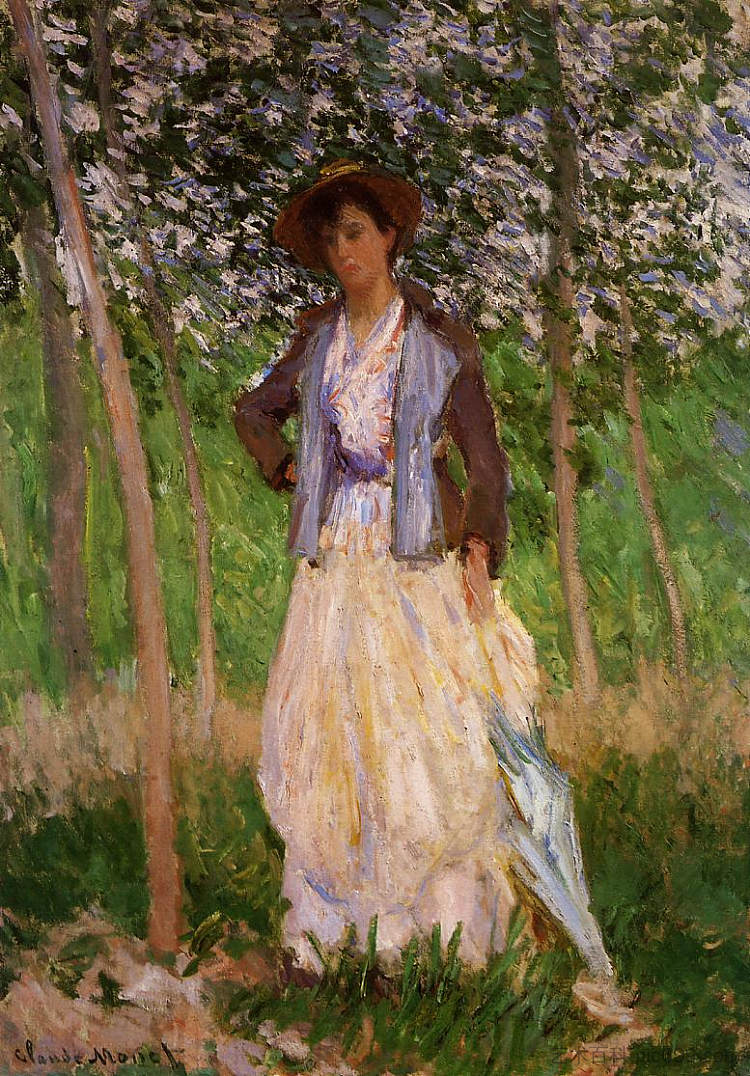 《婴儿车》(苏珊娜·霍斯德) The Stroller (Suzanne Hoschede) (1887),克劳德·莫奈