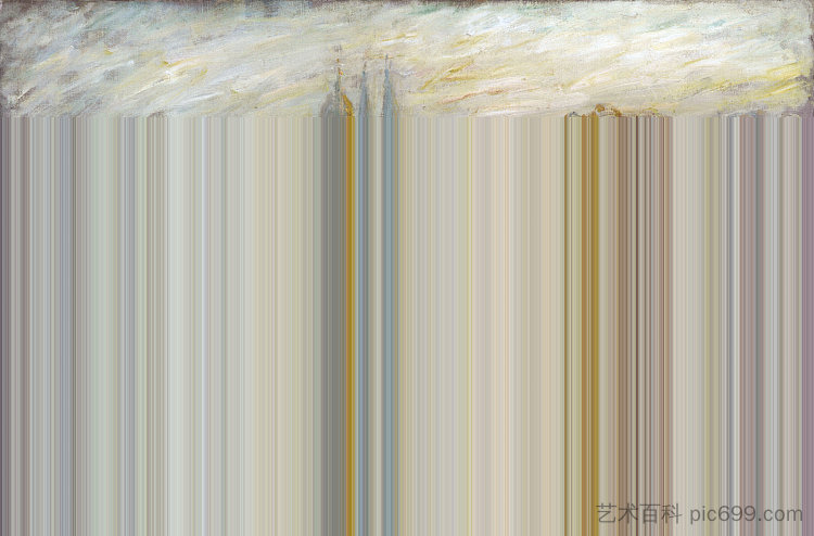 杜乐丽宫（研究） The Tuileries (study) (1876)，克劳德·莫奈