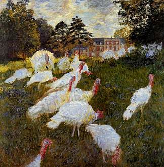 火鸡 The Turkeys (1876)，克劳德·莫奈