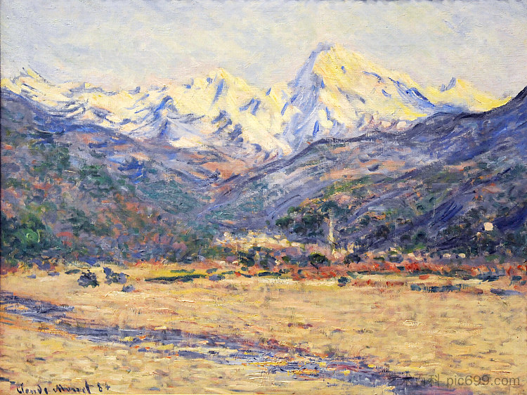 内尔维亚山谷 The Valley of the Nervia (1884),克劳德·莫奈