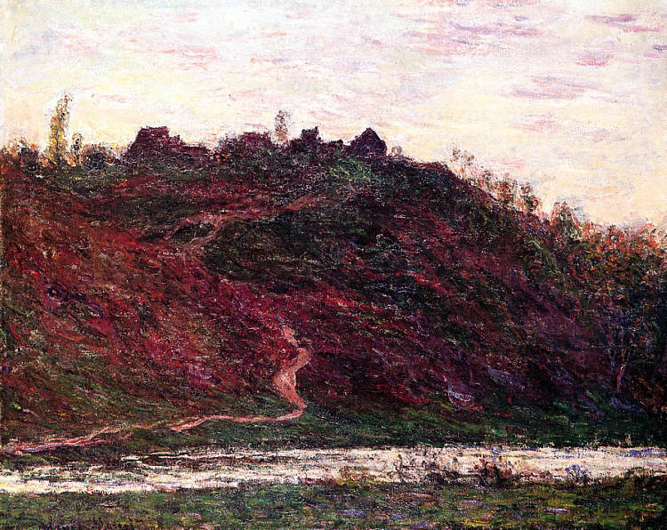 拉科奇-布隆德村,晚上 The Village of La Coche-Blond, Evening (1889),克劳德·莫奈