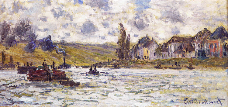 拉瓦库尔村 The Village of Lavacourt (1878)，克劳德·莫奈