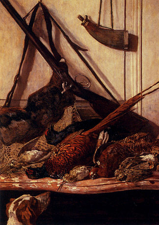 狩猎的战利品 Trophies of the Hunt (1862)，克劳德·莫奈