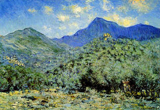 博尔迪盖拉附近的布纳山谷 Valley Bouna near Bordighera (1884)，克劳德·莫奈