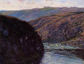 Creuse山谷，午后的阳光 Valley of the Creuse, Afternoon Sunlight (1889)，克劳德·莫奈