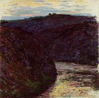 克鲁兹山谷 Valley of the Creuse (1889)，克劳德·莫奈