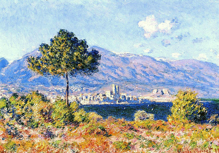 从高原上的圣母院俯瞰昂蒂布 View of Antibes from the Plateau Notre-Dame (1888)，克劳德·莫奈