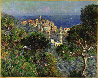 博尔迪格拉的景色 View Of Bordighera (1884)，克劳德·莫奈
