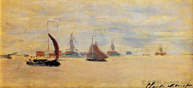 福尔赞的景色 View of the Voorzaan (1871),克劳德·莫奈