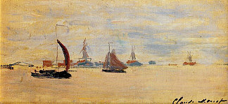 福尔赞的景色 View of the Voorzaan (1871)，克劳德·莫奈