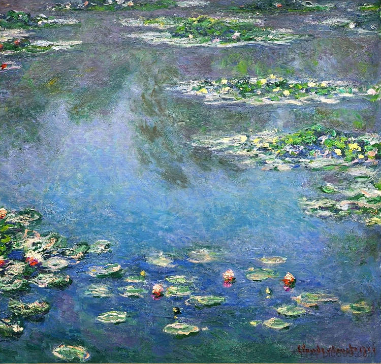 睡莲 Water Lilies (1906),克劳德·莫奈