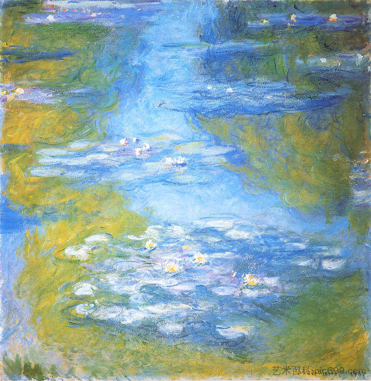 睡莲 Water Lilies (1907)，克劳德·莫奈