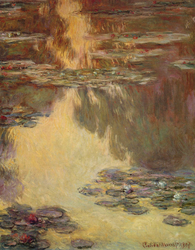 睡莲 Water Lilies (1907)，克劳德·莫奈