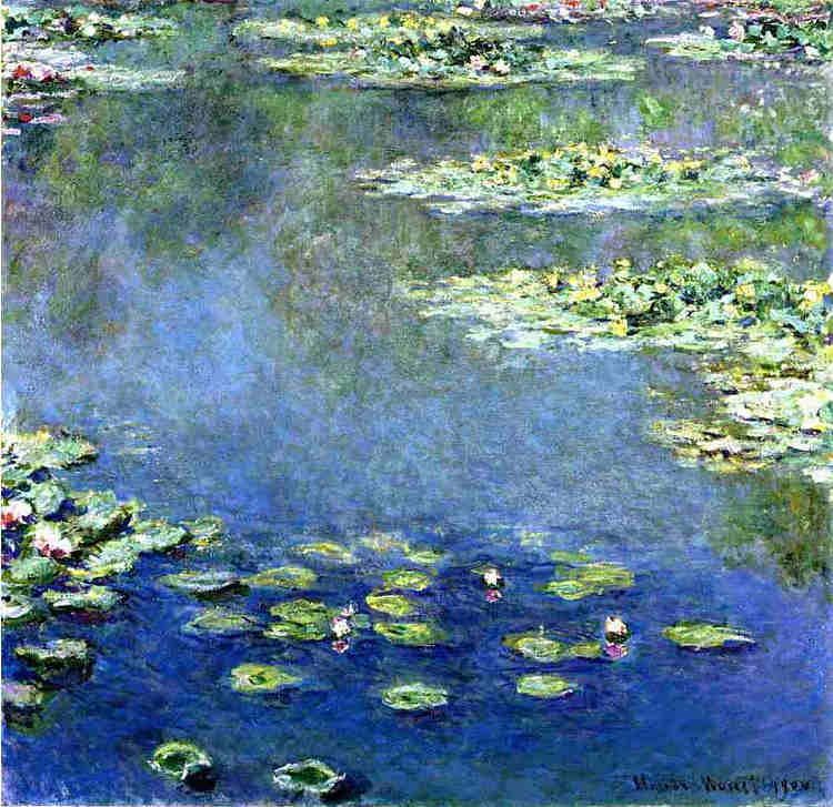 睡莲 Water Lilies (1906 - 1907)，克劳德·莫奈