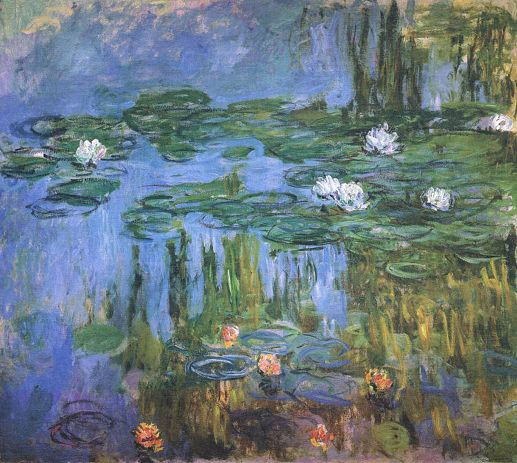 睡莲 Water Lilies (1914 - 1915)，克劳德·莫奈