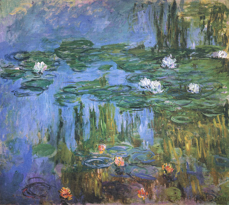 睡莲 Water Lilies (1914 - 1915),克劳德·莫奈