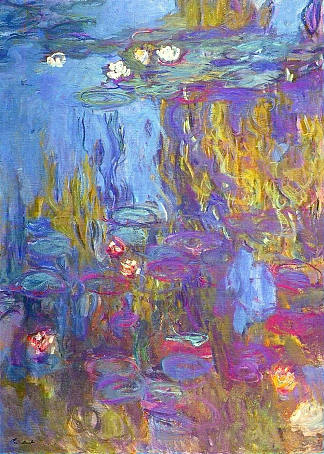 睡莲 Water Lilies (1914 – 1917)，克劳德·莫奈