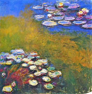 睡莲 Water Lilies (1914 – 1917)，克劳德·莫奈