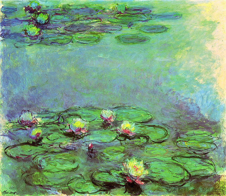 睡莲 Water Lilies (1914 - 1917)，克劳德·莫奈