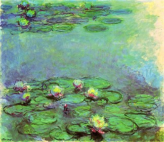 睡莲 Water Lilies (1914 – 1917)，克劳德·莫奈