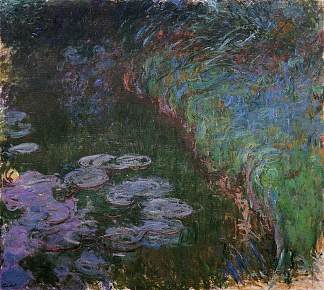 睡莲 Water Lilies (1914 – 1917)，克劳德·莫奈