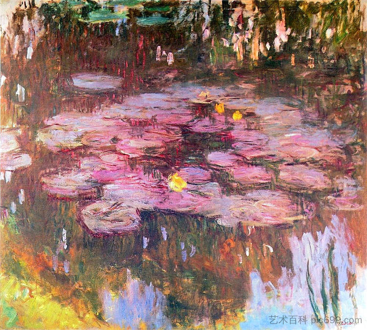 睡莲 Water Lilies (1914 - 1917)，克劳德·莫奈