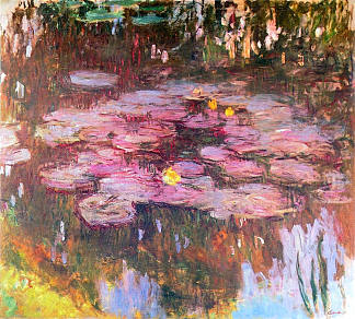 睡莲 Water Lilies (1914 – 1917)，克劳德·莫奈