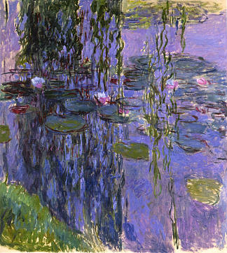 睡莲 Water Lilies (1916 – 1919)，克劳德·莫奈