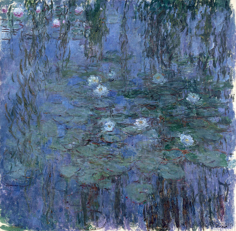 睡莲 Water Lilies (1916 - 1919)，克劳德·莫奈