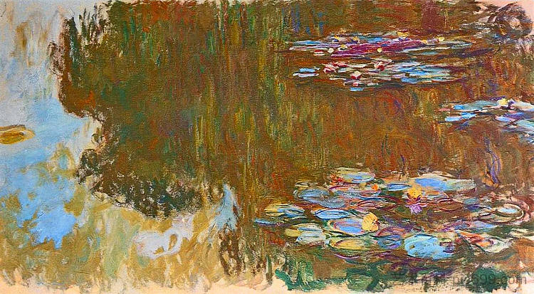 睡莲 Water Lilies (1917 - 1919)，克劳德·莫奈