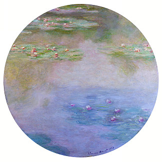 睡莲 Water Lilies (1907)，克劳德·莫奈