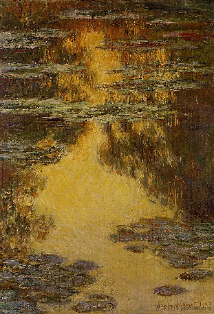 睡莲 Water Lilies (1907),克劳德·莫奈