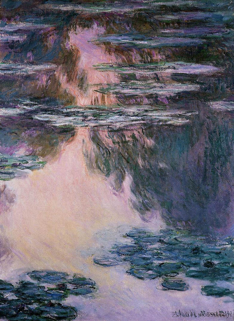 睡莲 Water Lilies (1907)，克劳德·莫奈