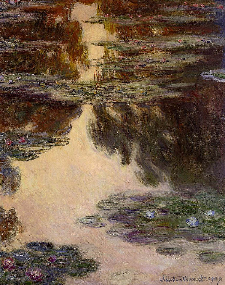 睡莲 Water Lilies (1907)，克劳德·莫奈