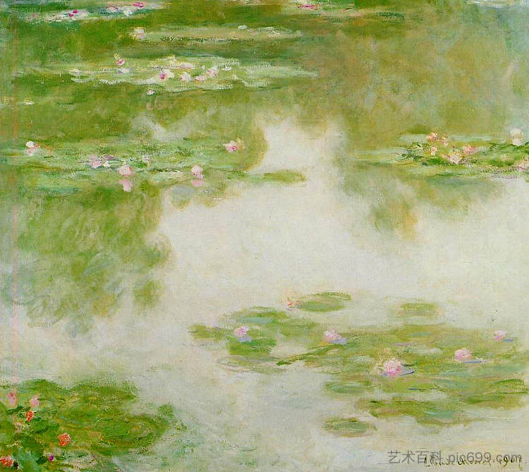 睡莲 Water Lilies (1907),克劳德·莫奈