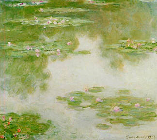 睡莲 Water Lilies (1907)，克劳德·莫奈