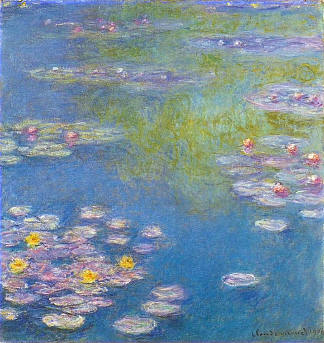 睡莲 Water Lilies (1908)，克劳德·莫奈